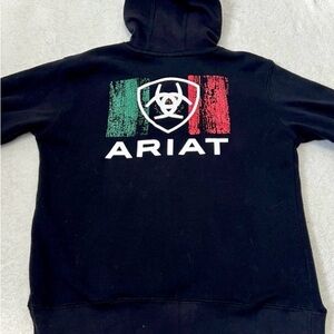 Ariat Black Hoodie with Tricolor Logo